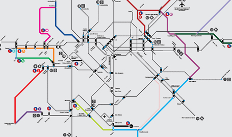 Mapa de Corredores Metropolitanos